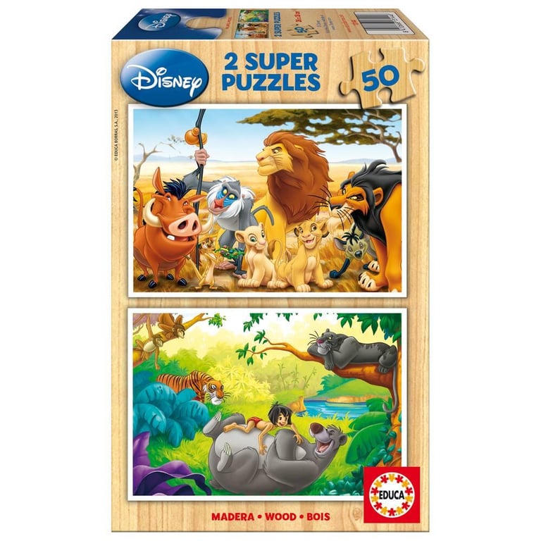 2 PUZZLES DE 50 PIECES ANIMAL FRIENDS DISNEY - Image 1