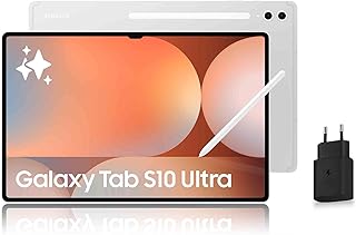 Samsung Galaxy Tab S10 Ultra 14.6'' WiFi 256 Go, Tablette Android avec Galaxy AI, Argent, S Pen + Chargeur Secteur Rapide 25W Inclus, Version FR - Image 1