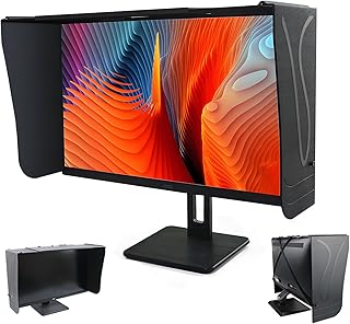 Pare Soleil RéGlable Pour éCran De 17 à 27 Pouces, Compatible Pour Dell Hp Viewsonic Philips Samsung Lenovo Asus Lg Eizo Nec Acer Accessoires Pour Ordinateurs Portables Et De Bureau - Image 1