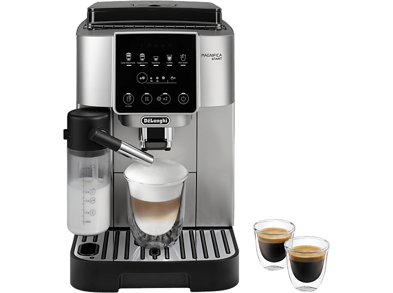 Cafetera superautomática - De'Longhi Magnifica Start Milk, ECAM220.80.SB, 1450W, 15bar, Molinillo integrado,Depósito leche,Táctil, Espumado automático - Image 1