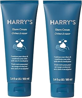 Harry's Lot de 2 crèmes à raser à l'eucalyptus et à l'aloe vera 100 ml - Image 1