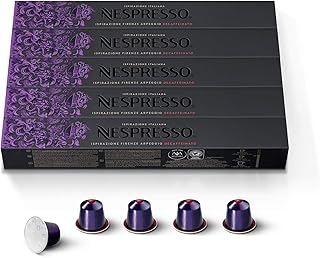 Nespresso Original – Bundle 50 Capsules de café décaféiné Arpeggio Decaffeinato – Intensité 9 – Pour Ristretto, Espresso & Cappuccino Recette Lait – (5 étuis de 10) - Image 1