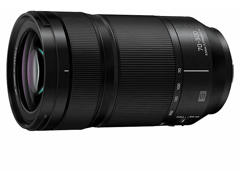 PANASONIC S-R70300E VOLLFORMAT 70 mm - 300 mm f./4.5-5.6 OIS (Objektiv für Panasonic L-Mount, Schwarz) - Image 1