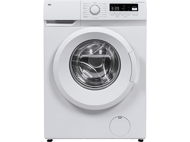 Lavadora carga frontal - ok. OWM 7123 A INV, 7 kg, 1400 rpm, 15 Programas, Motor Inverter, Función vapor, Blanco - Image 1