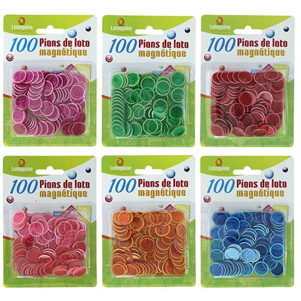 LOT DE 100 PIONS POUR BOITE ET BATON - Image 1