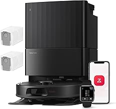 roborock QV 35A Set Aspirateur Robot Laveur, 8000Pa HyperForce, Station Multifonctionnelle, Serpillière Rotative 200 TR/Min & Relevable 10mm, Anti-enchevêtrement, Évitement d'obstacles, Cartographie - Image 1
