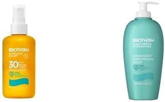 Set of Biotherm, Waterlover Moisturising Sun Protection SPF 30, Invisible Sun Mist, Against UVB Rays, 200 ml + Biotherm, Oligo-Thermal, Soothing and Refreshing, 400 ml - Image 1