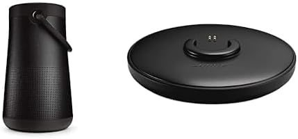 Bose Enceinte Bluetooth Portable SoundLink Revolve+ (Séries II) : Enceinte sans Fil résistante à l’Eau dotée d’Une Batterie Longue durée, Noir & Socle de Chargement pour Enceinte Bluetooth - Noir - Image 1