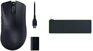 Razer DeathAdder V3 Pro + HyperPolling Wireless Dongle Bundle + Goliathus Extended Chroma - Image 1