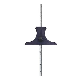 Starrett 237 Depth Gauge Type, Ruler, 0-6" Range, 32 NDS/64ths Graduation,.004"/-.0035 Accuracy - Image 1