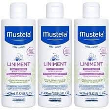 Mustela Liniment Pack of 3 x 400 ml (including 1 Pump Bottle) - Image 1