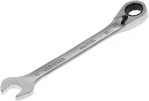 GEDORE Open-end wrench with ratchet, Reversible, Size 13 mm, Angled, 12-point, UD profile, Wrench, 7 UR 13 - Image 1