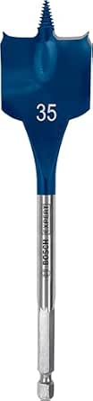 Bosch Accessories Professional 1x Expert SelfCut Speed Flat Drill Bits (for Softwood, Chipboard, Diameter 35 mm, Accessories Impact Drill) Length 152 mm - Image 1