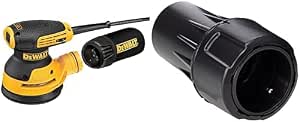 DEWALT - 280W Orbital Sander ø125mm - DWE6423 & Suction Fitting 360° Swivel/Locking - To Attach to 35mm Diameter Hoses - Image 1