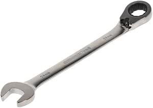 GEDORE red R07200240 Ratchet Combination Spanner, Reversible, Size 24 mm, Angled, Flat, 12-Point, Wrench, - Image 1