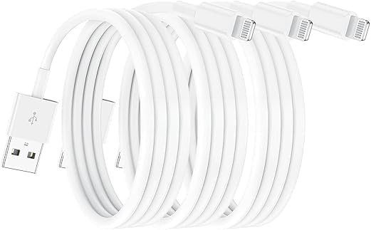 Apple MFi Certified iPhone Charger 3.3ft (3 Pack) for Apple iPhone13/12/12mini/iPhone 11/11 Pro/11 Pro Max/X/XS/XR/XS Max/8/8 Plus iPad Airpods - Image 1