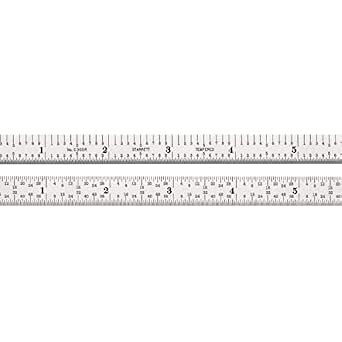 Starrett C305R-6 Complete Flexible Steel Ruler with Graduations Thumb Graduations, 5R, 6" Length, 1/2" Width, 1/64" Thickness - Image 1