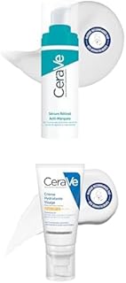 Lot de CeraVe - Sérum Retinol Anti-Marques 30 ml + Crème Hydratante Visage SPF 30 ml - Réduit l'Apparence des Marques Post-Acné + Crème de Jour avec Protection UVB + UVA - Peau à tendance Acnéique - Image 1