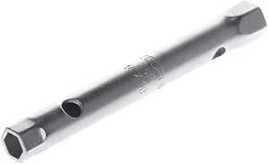 GEDORE Double Tubular Wrench, 10 + 13 mm, Hexagon, 140 mm Long, Tool for Nuts and Screws, Car, 26 R 10 x 13, Chrome-Plated Steel - Image 1