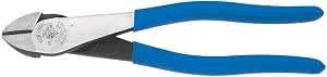 Klein Tools D200028 Insulated Side Cutting Pliers, Blue/Silver - Image 1