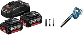 Professional Kit of 2 Li-ion Batteries 5.0 Ah Gba 18 V + Gal 1880 HP Professional Fast Charger & Bosch Bosch GBL 18V-120 Blower (Machine Only) - Image 1