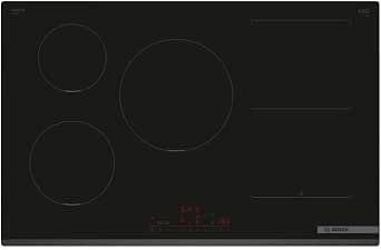 Bosch PVW831HC1E, Series 6, Induction hob, 5 gas rings, 80 cm, Black, Frameless - Image 1