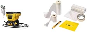 WAGNER 2394312 Airless Control Gun 150 Walls, Paints and Varnishes, Wood and Anti-Corrosion, 110 Bar, Tank Volume 5500 ml, Hose 7.5 m, Yellow + Extra Premium Kit, 23164444 - Image 1