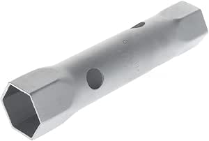 GEDORE Double Tubular Wrench, 41 + 46 mm, Hexagon, 235 mm Long, Tool for Nuts and Screws, Car, 26 R 41 x 46, Chrome-Plated Steel - Image 1