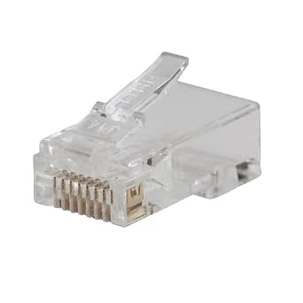 KLEIN TOOLS 50 x Gold Plated RJ45 CAT5E Pass-Thru Modular Data Connector VDV826-702 - Image 1