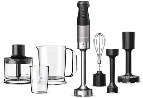 Kenwood HBM80.327BK Triblade XL Pro Hand Blender, Metal Whisk, Masher, Masher and Measuring Cups - Image 1