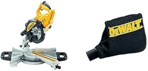 DEWALT - Radial mitre saw 230 V – DWS774-QS – High performance saw with XPS system – Blade tilt 48° – Blade diameter 216 mm – Speed 6300 rpm – 1400 W & DE7053-QZ dust bag - Image 1