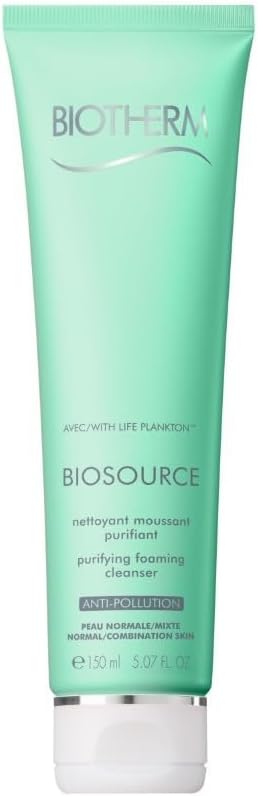 Biotherm, Biosource Cleansing Gel, Tones and Purifies, Enriched with Biotech Plankton and Zinc, All Skin Types, 150 ml - Image 1