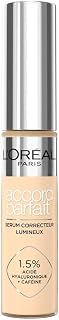 L'Oréal Paris - Sérum Correcteur Lumineux - Corrige les Cernes & Hydrate - Formule à l'Acide Hyaluronique & Caféine - Accord Parfait - Teinte : 4N - 11 ml - Image 1