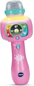 VTech - Magic'Fun Pink Super Microphone, Wireless Karaoke Microphone for Children, Luminous Bluetooth Microphone that Changes Voice and Colour Changes, Musical Toy, Gift for Children from 2 Years - Image 1