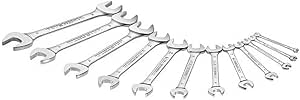 FACOM - Set of metric fork wrenches - 44.JE12 - Multi-size wrench kit - Robust and durable material - Suitable for professional use - Presentation in a box - Image 1