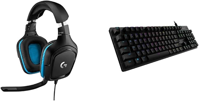 Logitech G 432 Wired Gaming Headset + Logitech G512 Mechanical Gaming Keyboard - Image 1