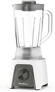 Moulinex Blendeo+ LM2C01 450W Glass Mixer, 1.5L Capacity, Stainless Steel, 2-Speed Mixer, Ice Pick, Zelkrom Heavy Duty Blenders, Smart Lock - Image 1