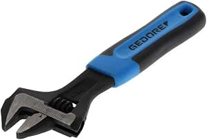GEDORE Adjustable Wrench, Size 25/32 inch, Adjustment Graduation, Phosphated, Plastic Sleeve, 60 S 6 JP - Image 1