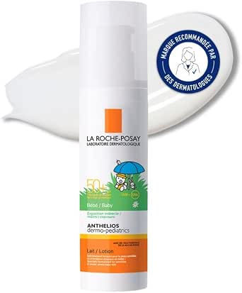 La Roche-Posay, Anthelios Dermo-Pediatrics, Moisturizing Milk Sunscreen, SPF50+, Moisturizes & Protects, Fragrance-Free, for Babies and Infants, 50 ml - Image 1