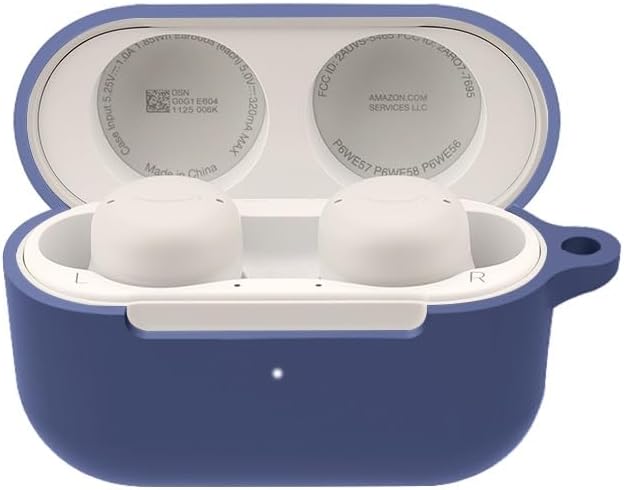 Ecouteurs Bluetooth Étui pour Amazon Echo Buds2, TPU Souple, Protection Intégrale à 360° Étui de Protection pour Amazon Echo Buds2.(Bleu Marine) - Image 1