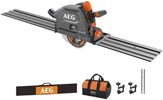 Scie circulaire plongeante AEG sans fil BKS18PBL 4935493529 avec rail 1,5m - Image 1