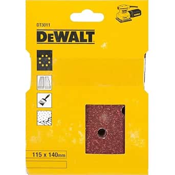 DEWALT DT3011-QZ 1/4 Sanding Sheet for Orbital Sanders 115 x 140 mm Grit 40 25 Pieces - Image 1