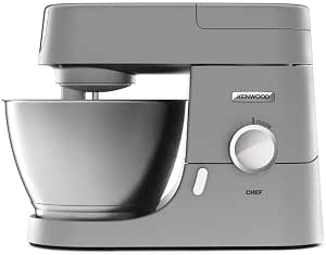 Kenwood Chef Silver KVC3100S Multifunction Patissier Robot - Professional Motor 1000W, Metal Body, Bowl 4.6L, Whisk, K Beater, Petrin, Speed Variator - Image 1