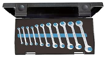 Gedore 8-011 Double Combination Spanner Set 11 Pieces Silver - Image 1