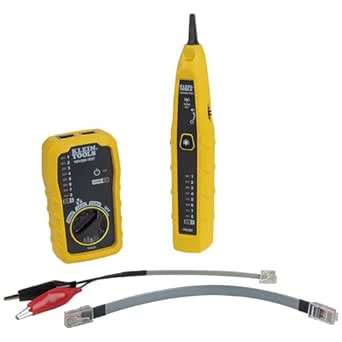 Klein Tools VDV500-705 | Tone & Sensor Test & Tracing Kit | Tone Generator & Sensor Included | RJ45 RJ12 Cables & Clamps | For Non-Active Wires - Image 1