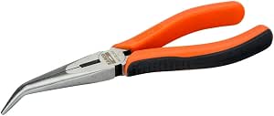 Bahco 2477G200 Half Round Nose Pliers 200 mm (Great Britain), Black/Orange - Image 1