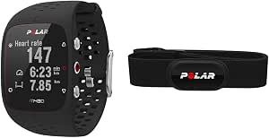 Polar - M430 - GPS Running Watch with Heart Rate Monitoring - Black - Size M-L & H10 Hartslag Sensor – Ant +, Bluetooth - Waterdichte Hartslagsensor met Borstband - Ingebouwd geheugen - Image 1