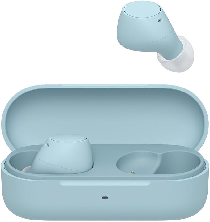 Sony WF-C510 Truly Wireless Bluetooth In-Ear Earbuds, Small, Lightweight, Multipoint Connection, Ambient Sound, IPX4, Spotify Tap, Fast Charge, Battery up to 22h, iOS and Android – Blue - Image 1