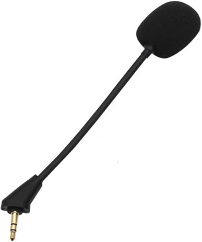Replacement Microphone Compatible with Kingston HyperX Cloud Alpha Cloud Alpha S, Replacement Microphone for Gaming Headset Headphones, 3.5mm Jack, Black - Image 1