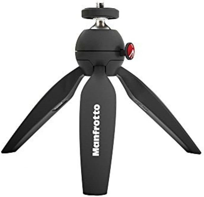 Manfrotto PIXI MTPIXIMII-B Table Tripod for Digital Camera, Made in Italy, Black - Image 1